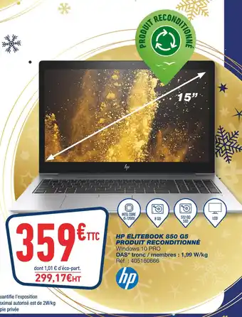 Hp elitebook 850 g5 produit reconditionné