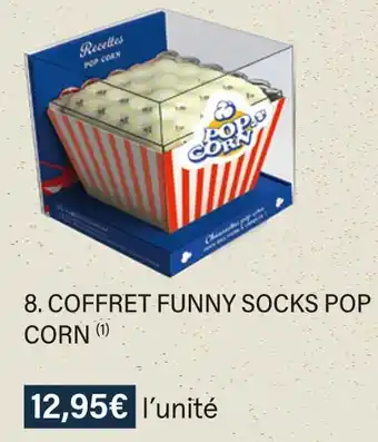 Ăditions marabout coffret funny socks pop corn