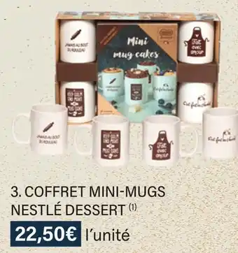 Monoprix Nestlé dessert coffret mini-mugs offre