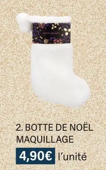 Monoprix Botte de noël maquillage offre