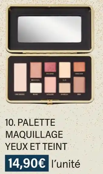 Monoprix Palette maquillage yeux et teint offre
