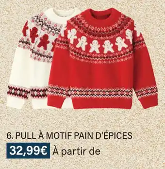 Monoprix Pull à motif pain d'épices offre
