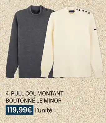 Monoprix Pull col montant boutonné le minor offre