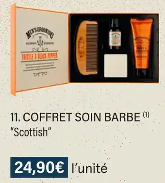 Monoprix Scottish coffret soin barbe offre