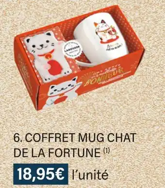 Ăditions larousse coffret mug chat de la fortune