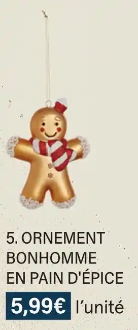 Monoprix Ornement bonhomme en pain d'épice offre