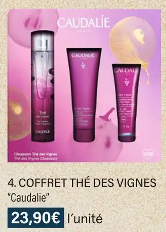 Monoprix Caudalie coffret thé des vignes offre