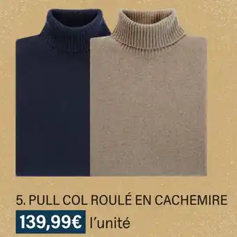 Monoprix Pull col roulé en cachemire offre