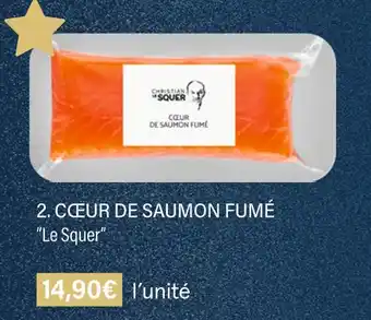 Monoprix Le squer cœur de saumon fumé offre