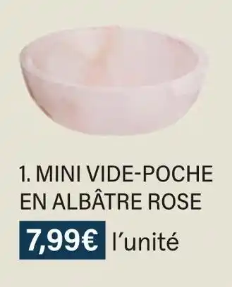 Monoprix Mini vide-poche en albâtre rose offre