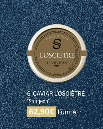 Monoprix Sturgeon caviar l’osciètre offre