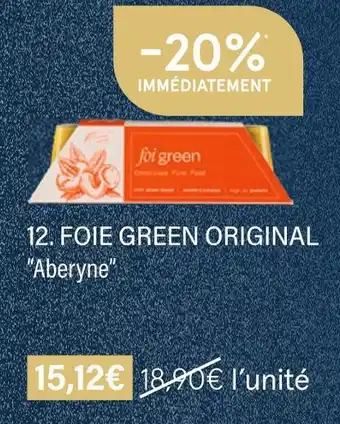 Monoprix Aberyne foie green original offre