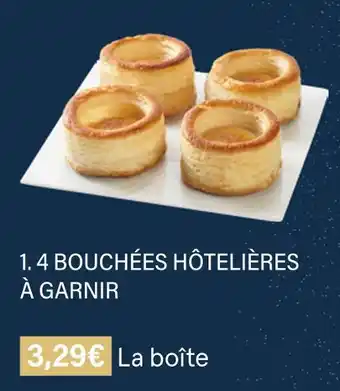 4 bouchées hÎteliÚres à garnir