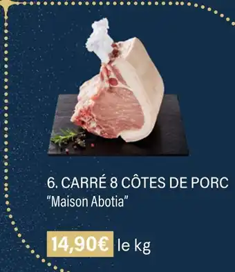 Monoprix Maison abotia carré 8 côtes de porc offre