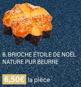 Monoprix Brioche étoile de noël nature pur beurre offre