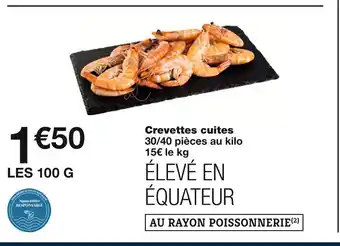 Monoprix Crevettes cuites offre