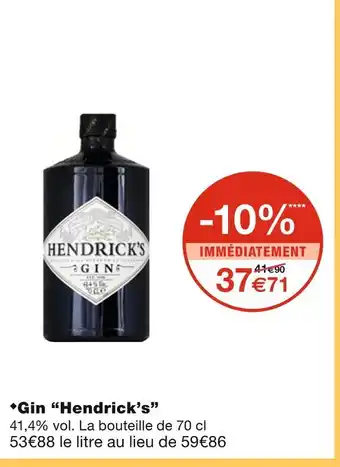 Hendrick’s gin