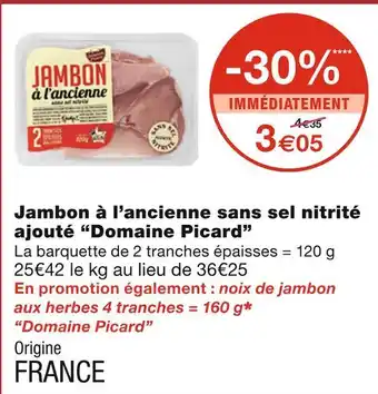 Monoprix Jambon à l’ancienne sans sel nitrité ajouté offre