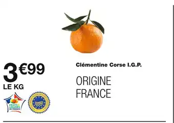 Monoprix Clémentine corse i.g.p offre