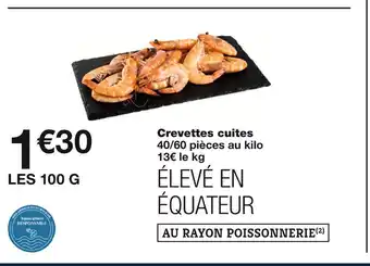 Monoprix Crevettes cuites offre