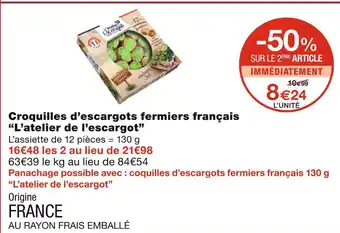 L’atelier de l’escargot croquilles d’escargots fermiers français