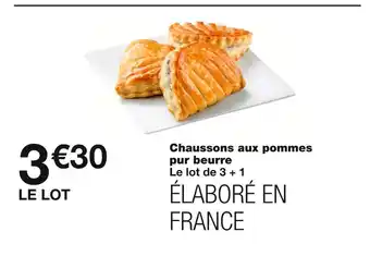 Monoprix Chaussons aux pommes pur beurre offre