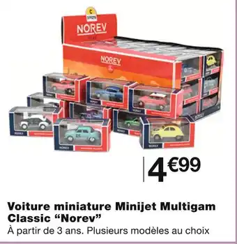 Monoprix Norev voiture miniature minijet multigam classic offre