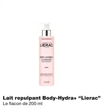 Monoprix Lierac lait repulpant body-hydra+ offre