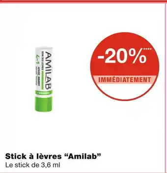 Monoprix Amilab stick à lèvres offre