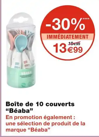 Monoprix Béaba boîte de 10 couverts offre