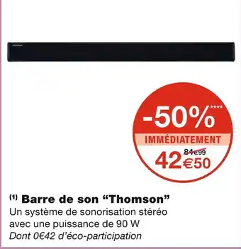 Monoprix Thomson barre de son offre