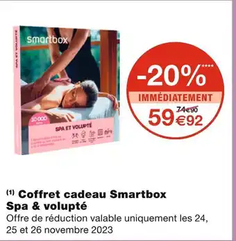 Monoprix Coffret cadeau smartbox spa & volupté offre