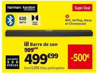 Conforama Harman/kardon barre de son multibeam 1100 offre