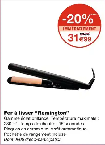 Remington fer à lisser