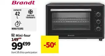 Conforama Brandt mini-four fc420mub offre
