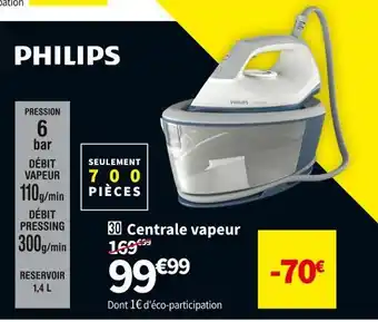 Conforama Philips centrale vapeur psg2000/20 offre