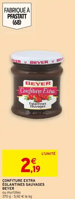 Intermarché Beyer confiture extra églantines sauvages offre