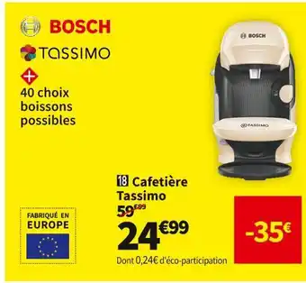 Conforama Bosch cafetière tassimo tas1107 offre