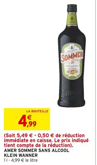 Intermarché Sommer amer sans alcool klein wanner offre
