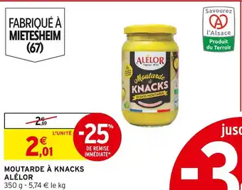 Intermarché Alélor moutarde à knacks offre