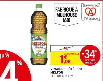 Intermarché Melfor vinaigre côté sud offre