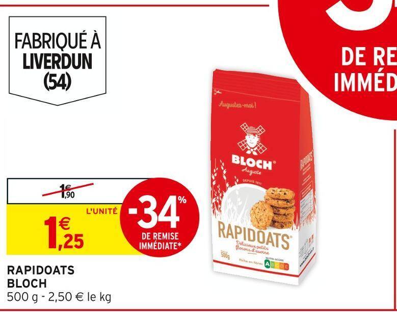 Promo Bloch rapidoats chez Intermarché
