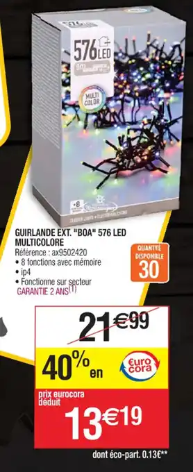 Cora Guirlande BOA 576 Led multicolore offre