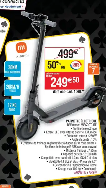 Cora x Carrefour PATINETTE ÉLECTRIQUE offre
