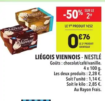 Supeco LIÉGOIS VIENNOIS - NESTLÉ offre
