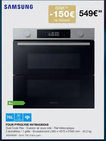 Costco FOUR PYROLYSE NV7B4530ZAS offre