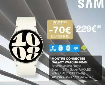 MONTRE CONNECTÉE GALAXY WATCH6 40MM