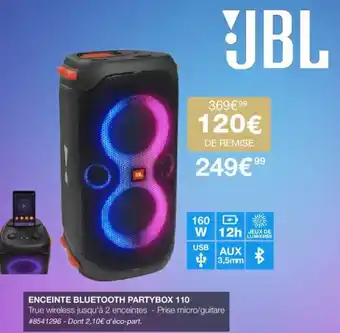 Costco ENCEINTE BLUETOOTH PARTYBOX 110 offre