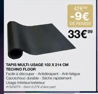 Costco TAPIS MULTI-USAGE 102 X 214 CM offre