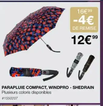 Costco PARAPLUIE COMPACT, WINDPRO - SHEDRAIN offre